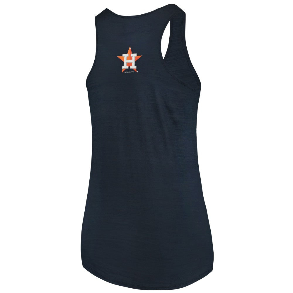 Houston Astros Soft as a Grape Women's Plus Size Swing for the Fences Racerback Tank Top - Navy - MLB on Sale