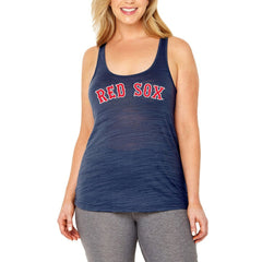 Boston Red Sox Soft as a Grape Women's Plus Size Swing for the Fences Racerback Tank Top - Navy - MLB Online