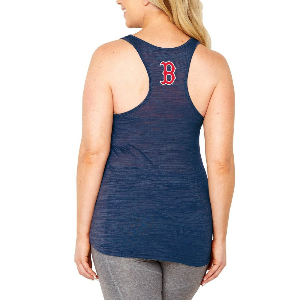Boston Red Sox Soft as a Grape Women's Plus Size Swing for the Fences Racerback Tank Top - Navy - MLB Online