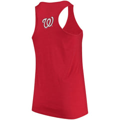 Washington Nationals Soft as a Grape Women's Plus Size Swing for the Fences Racerback Tank Top - Red - MLB Lifestyle