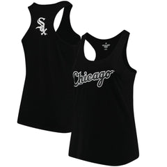 Chicago White Sox Soft as a Grape Women's Plus Size Swing for the Fences Racerback Tank Top - Black - MLB Sale
