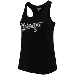 Chicago White Sox Soft as a Grape Women's Plus Size Swing for the Fences Racerback Tank Top - Black - MLB Sale