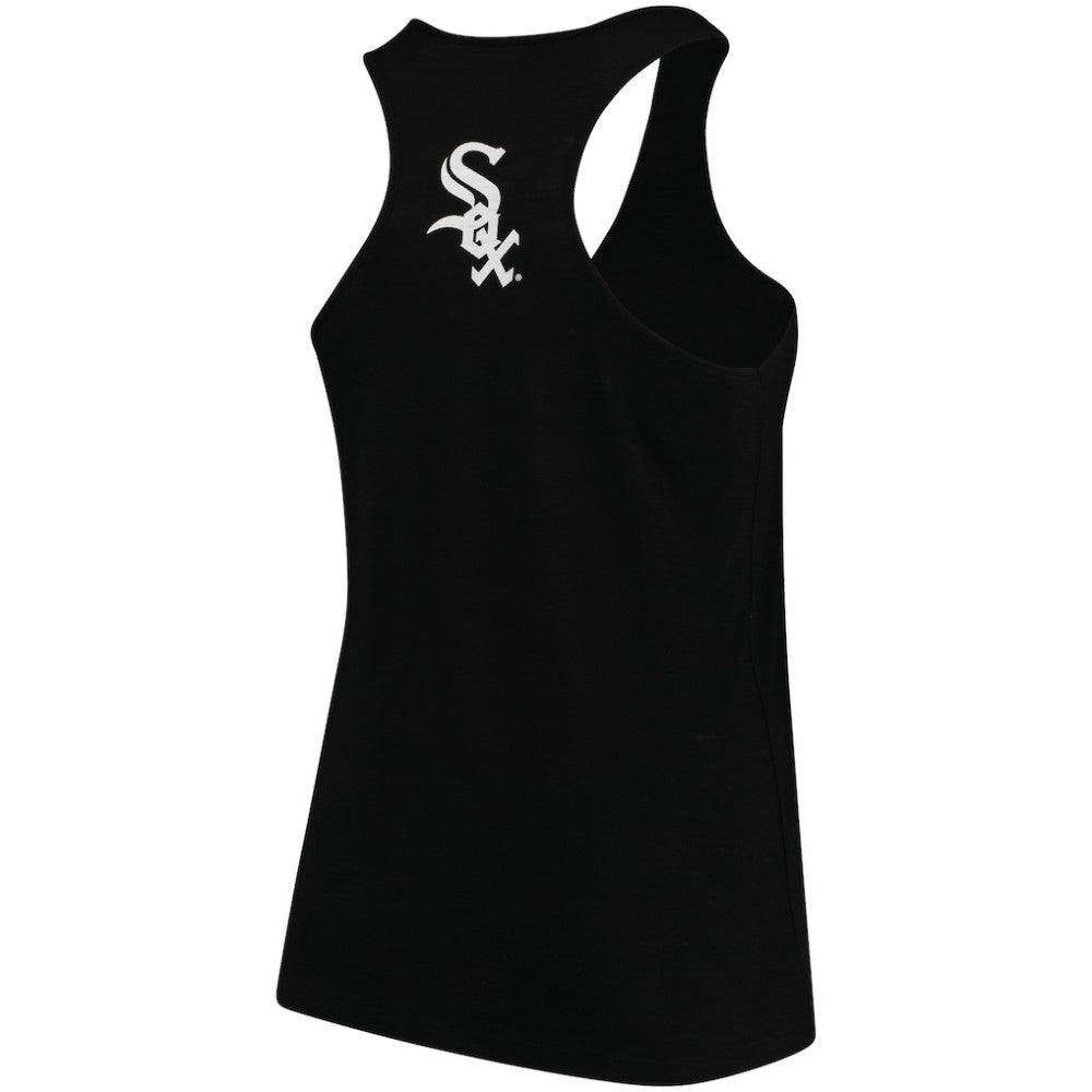 Chicago White Sox Soft as a Grape Women's Plus Size Swing for the Fences Racerback Tank Top - Black - MLB Sale