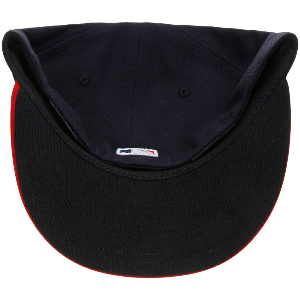 Atlanta Braves New Era Home Authentic Collection On-Field 59FIFTY Fitted Hat - Navy/Red - New Era Discount