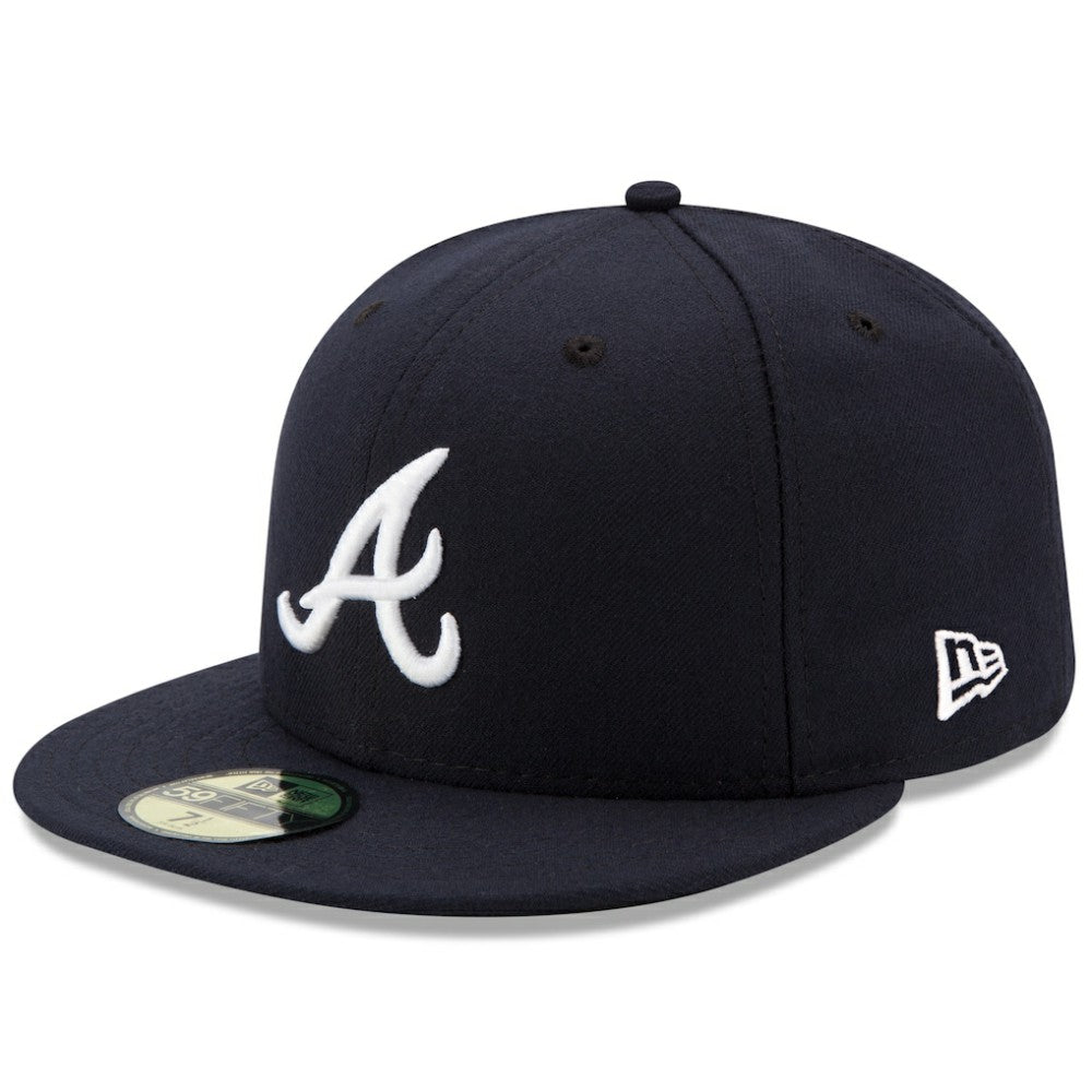 Atlanta Braves New Era Road Authentic Collection On-Field 59FIFTY Fitted Hat - Navy - New Era on Sale