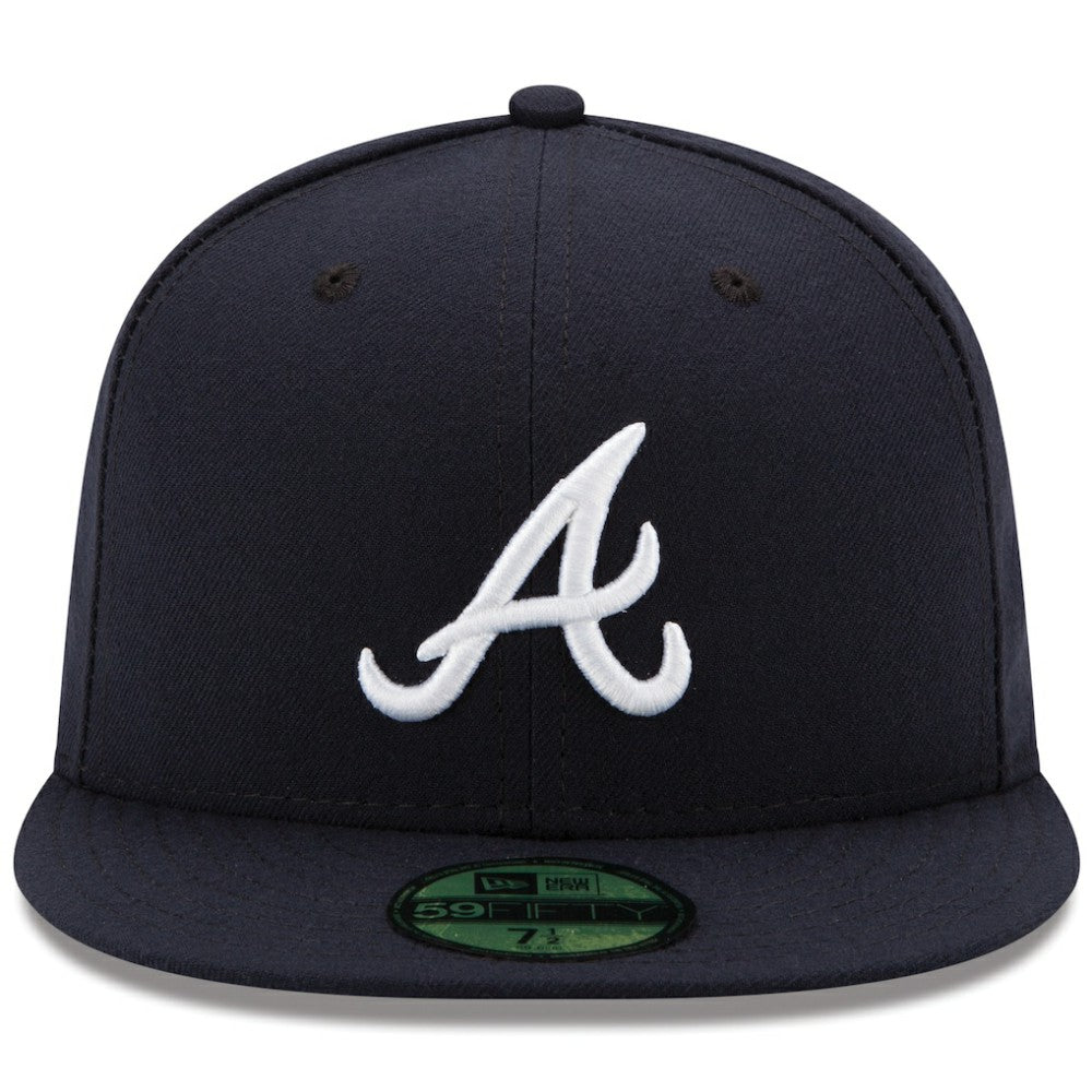 Atlanta Braves New Era Road Authentic Collection On-Field 59FIFTY Fitted Hat - Navy - New Era on Sale