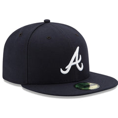 Atlanta Braves New Era Road Authentic Collection On-Field 59FIFTY Fitted Hat - Navy - New Era on Sale