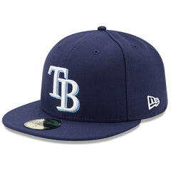 Tampa Bay Rays New Era Game Authentic Collection On-Field 59FIFTY Fitted Hat - Navy - New Era Online