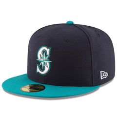 Seattle Mariners New Era Alternate Authentic Collection On Field 59FIFTY Fitted Hat - Navy/Teal - New Era Discount