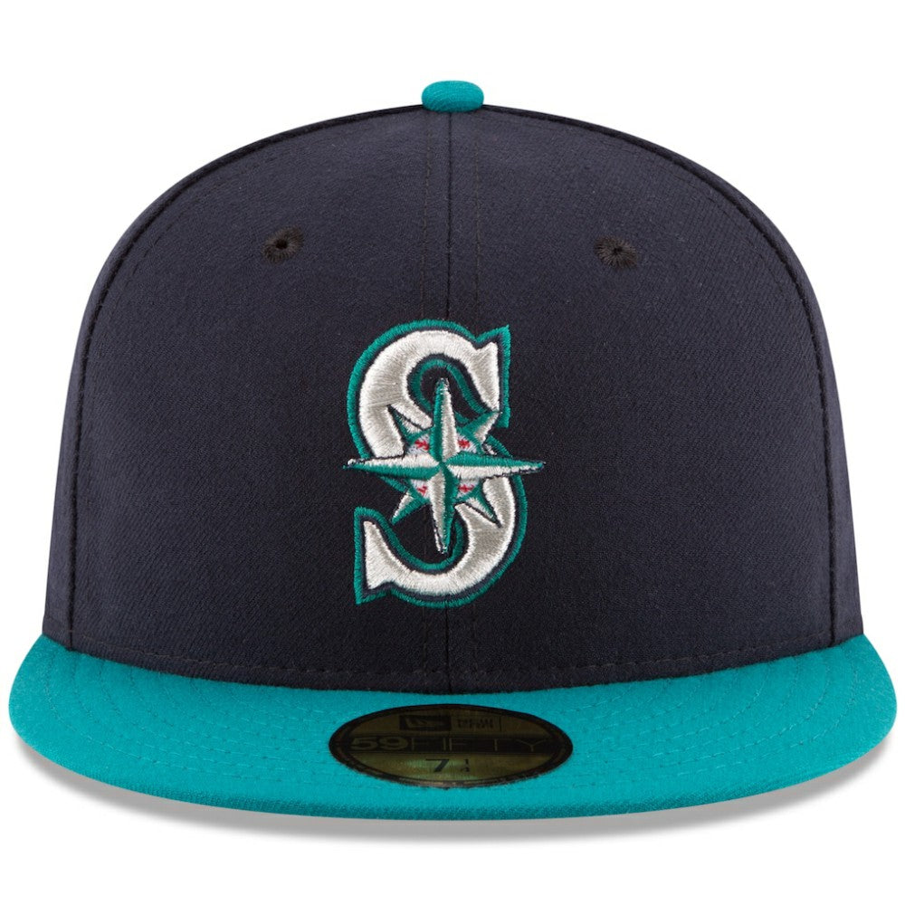 Seattle Mariners New Era Alternate Authentic Collection On Field 59FIFTY Fitted Hat - Navy/Teal - New Era Discount