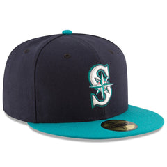 Seattle Mariners New Era Alternate Authentic Collection On Field 59FIFTY Fitted Hat - Navy/Teal - New Era Discount