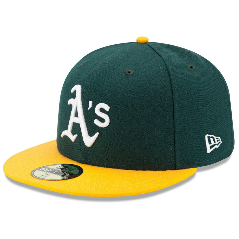Athletics New Era Home Authentic Collection On-Field 59FIFTY Fitted Hat - Green/Yellow - New Era on Sale
