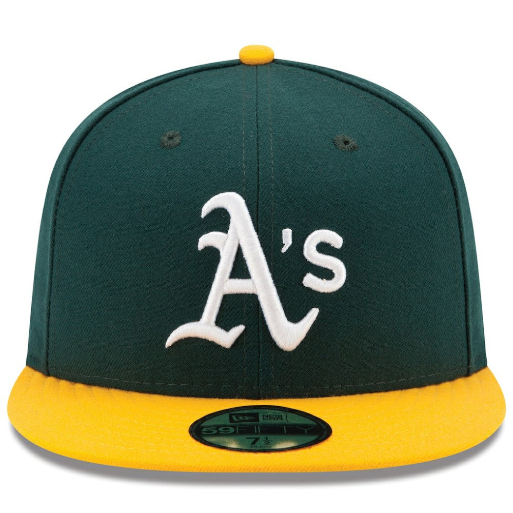 Athletics New Era Home Authentic Collection On-Field 59FIFTY Fitted Hat - Green/Yellow - New Era on Sale