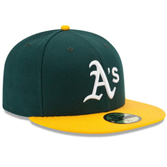Athletics New Era Home Authentic Collection On-Field 59FIFTY Fitted Hat - Green/Yellow - New Era on Sale