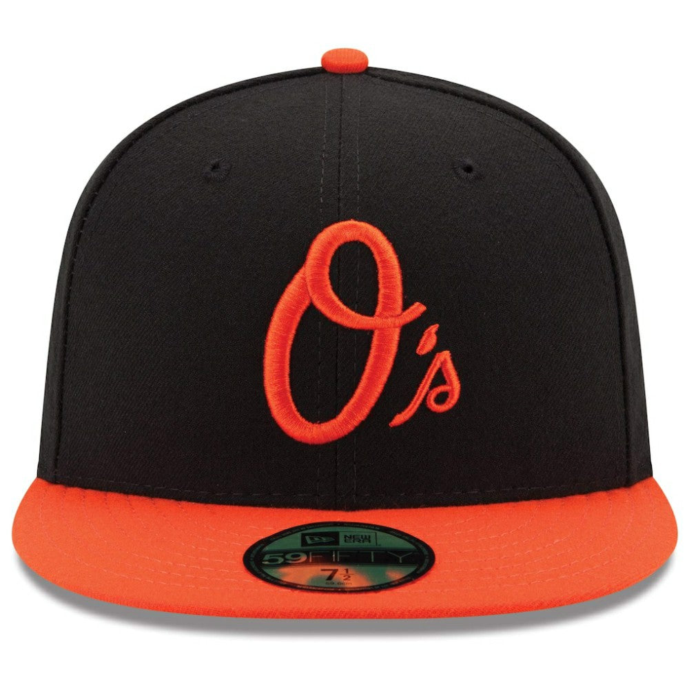 Baltimore Orioles New Era Alternate Authentic Collection On Field 59FIFTY Performance Fitted Hat - Black/Orange - New Era on Sale