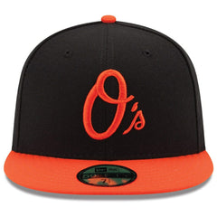 Baltimore Orioles New Era Alternate Authentic Collection On Field 59FIFTY Performance Fitted Hat - Black/Orange - New Era on Sale