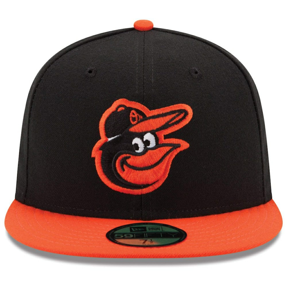 Baltimore Orioles New Era Road Authentic Collection On-Field 59FIFTY Fitted Hat - Black/Orange - New Era Discount