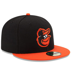 Baltimore Orioles New Era Road Authentic Collection On-Field 59FIFTY Fitted Hat - Black/Orange - New Era Discount