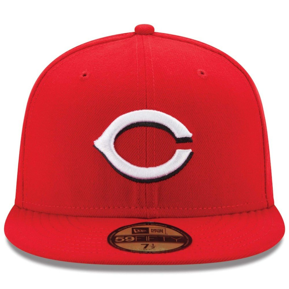 Cincinnati Reds New Era Home Authentic Collection On-Field 59FIFTY Fitted Hat - Red - New Era Lifestyle