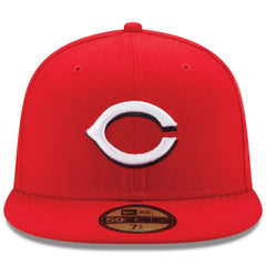 Cincinnati Reds New Era Home Authentic Collection On-Field 59FIFTY Fitted Hat - Red - New Era Lifestyle