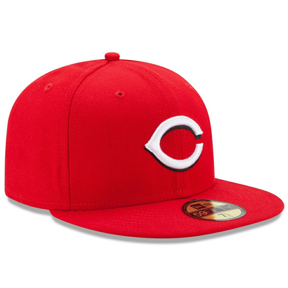 Cincinnati Reds New Era Home Authentic Collection On-Field 59FIFTY Fitted Hat - Red - New Era Lifestyle