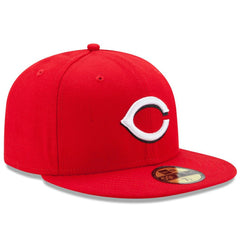 Cincinnati Reds New Era Home Authentic Collection On-Field 59FIFTY Fitted Hat - Red - New Era Lifestyle