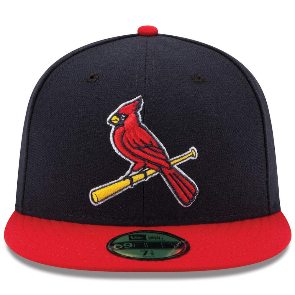 St. Louis Cardinals New Era Alternate 2 Authentic Collection On-Field 59FIFTY Fitted Hat - Navy/Red - New Era Sale
