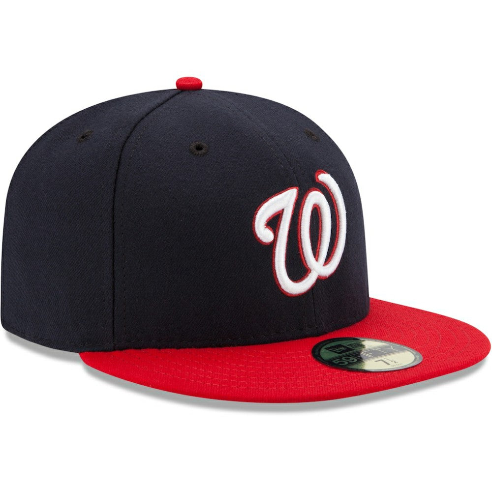 Washington Nationals New Era Alternate Authentic Collection On-Field 59FIFTY Fitted Hat - Navy/Red - New Era Online