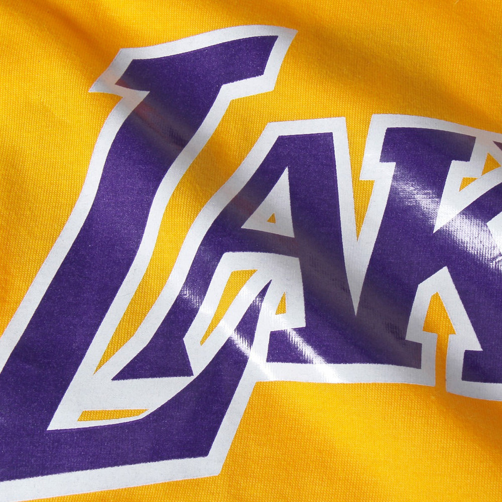 Magic Johnson Los Angeles Lakers Hardwood Classics Retro Name & Number T-Shirt Gold | Mitchell & Ness online