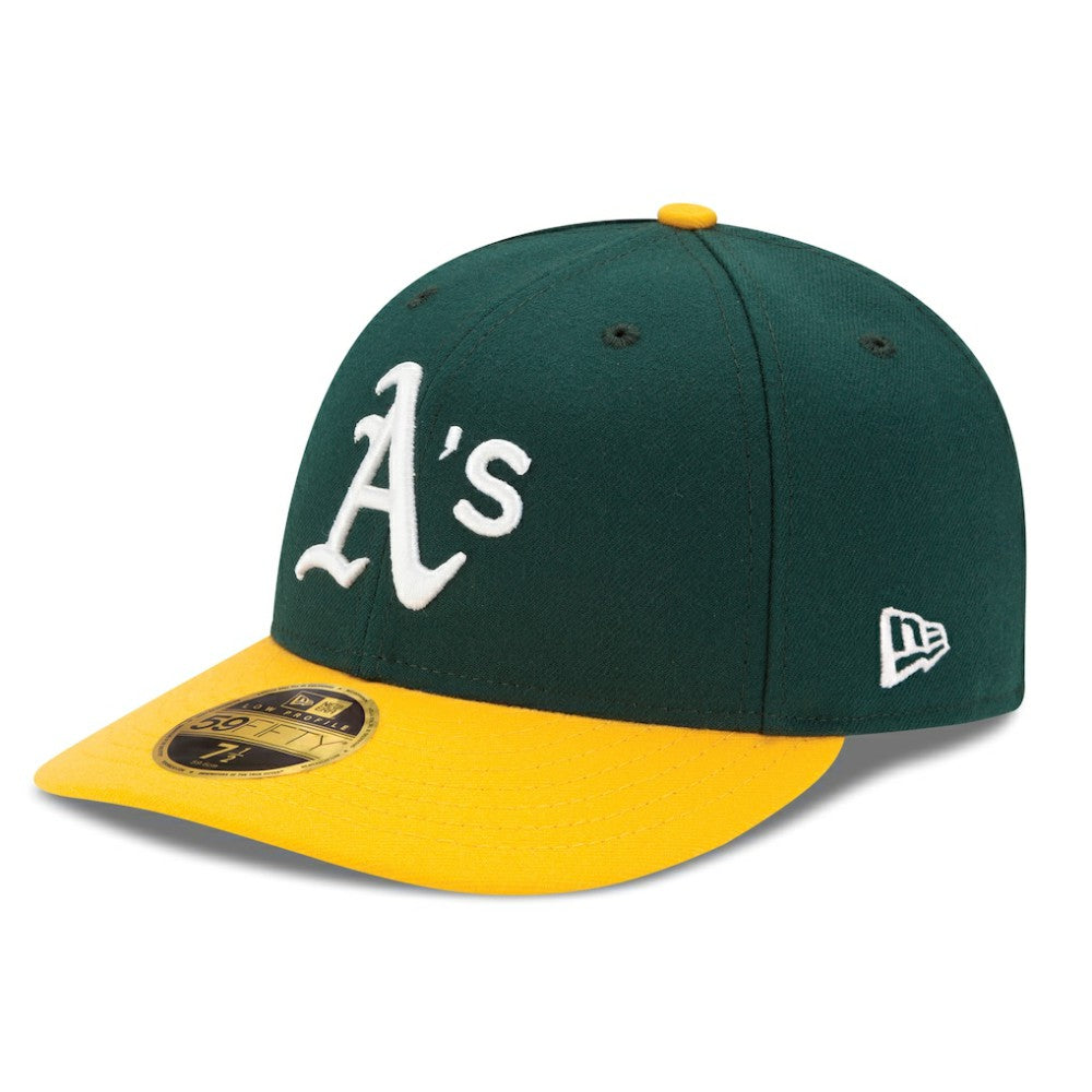 Athletics New Era Home Authentic Collection On-Field Low Profile 59FIFTY Fitted Hat - Green/Yellow - New Era on Sale