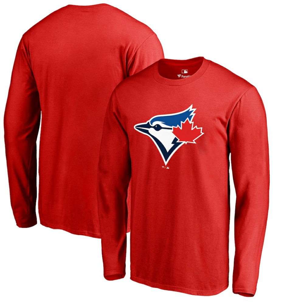 Toronto Blue Jays Logo Long Sleeve T-Shirt - Red - MLB Online