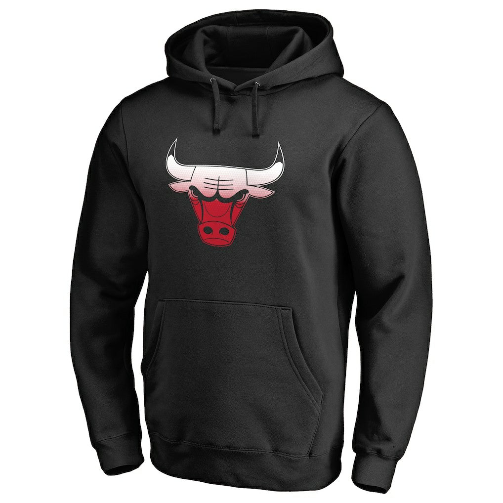 Chicago Bulls Gradient Logo Pullover Hoodie Black