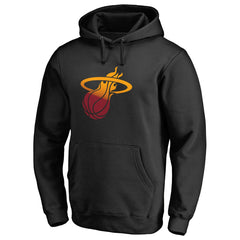 Miami Heat Gradient Logo Pullover Hoodie Black