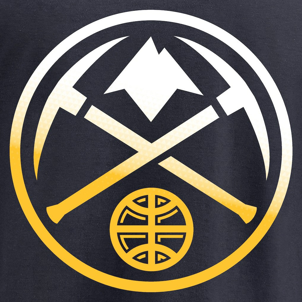 Denver Nuggets Gradient Logo Long Sleeve T-Shirt Navy