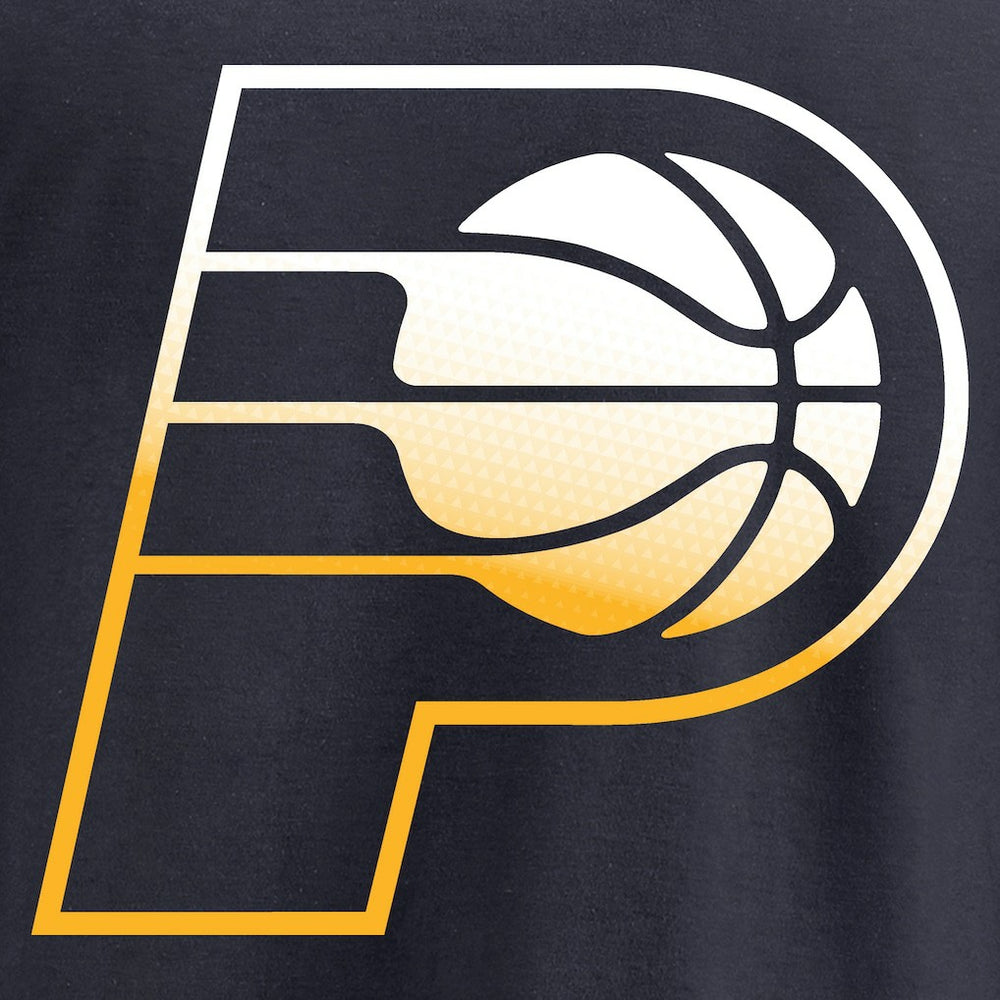 Indiana Pacers Gradient Logo Long Sleeve T-Shirt Navy