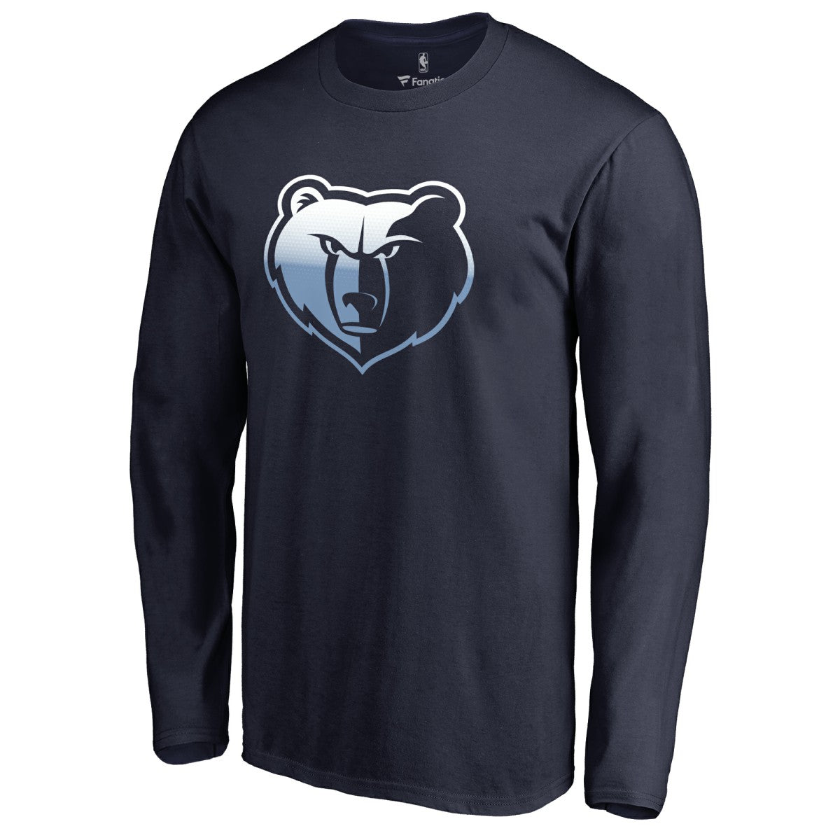 Memphis Grizzlies Gradient Logo Long Sleeve T-Shirt Navy