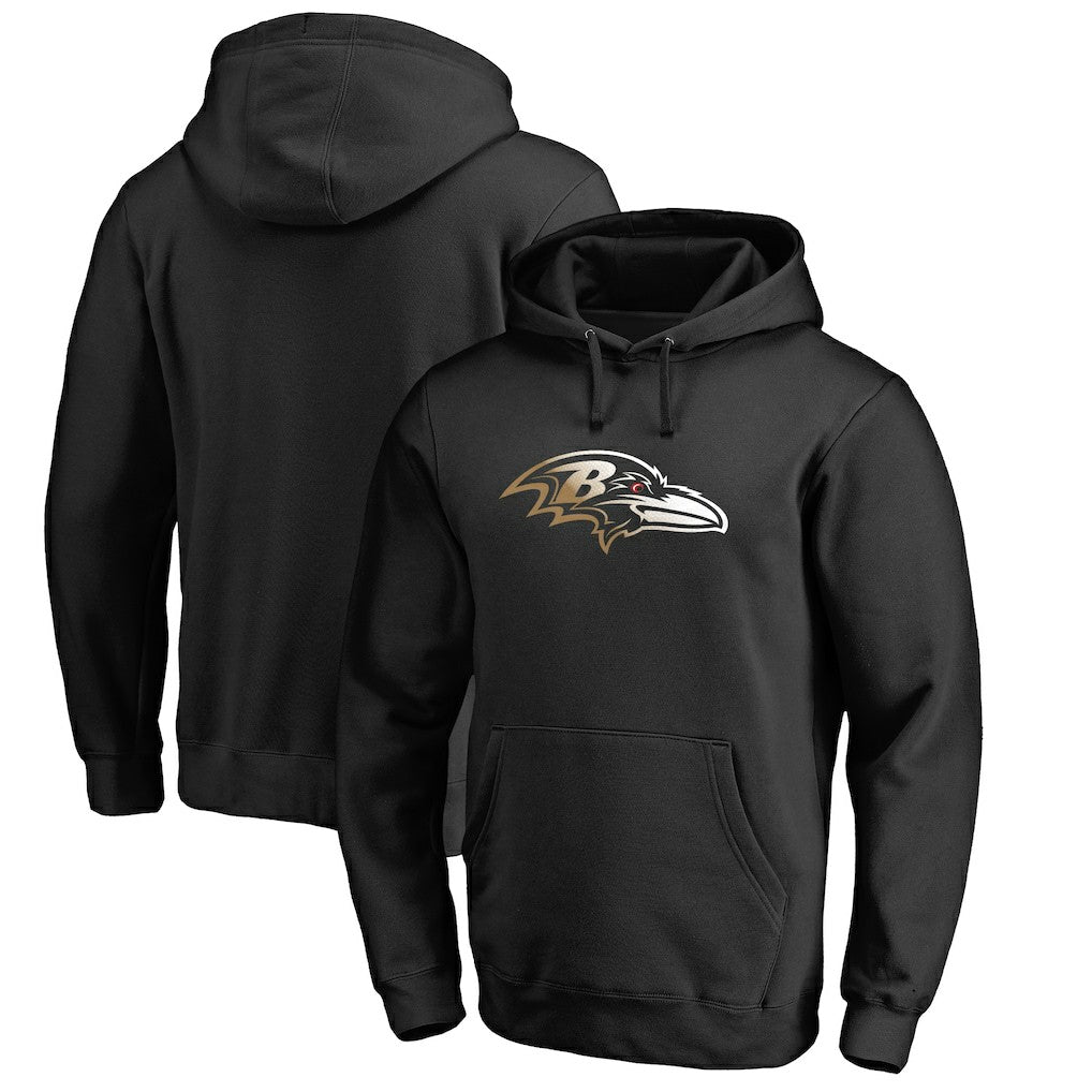 Baltimore Ravens Gradient Logo Pullover Hoodie Black