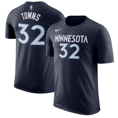 Karl-Anthony Towns Minnesota Timberwolves Name & Number Performance T-Shirt Blue | Nike Lifestyle