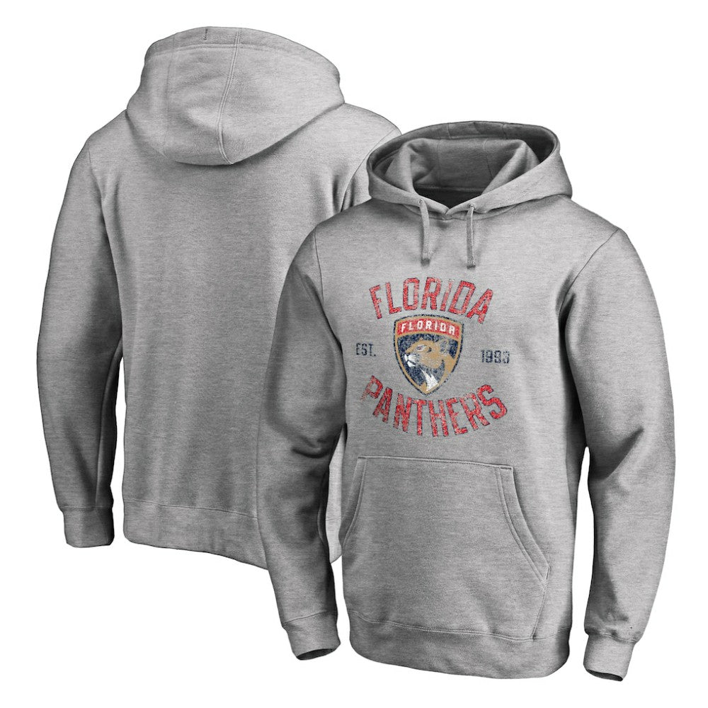 Florida Panthers Heritage Pullover Hoodie - Ash - NHL 2711929