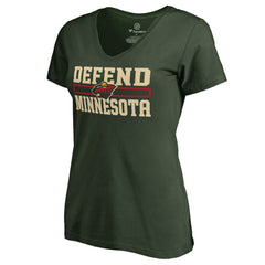 Minnesota Wild Women's Hometown Collection Defend T-Shirt - Green - NHL 2716616