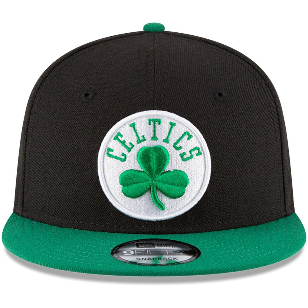 Boston Celtics 2-Tone 9FIFTY Adjustable Snapback Hat Black/Kelly Green | New Era Lifestyle