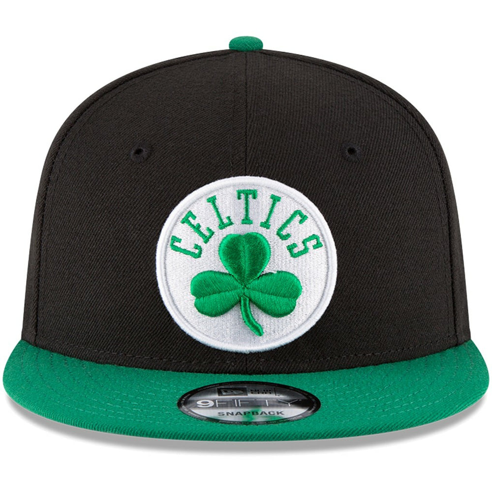 Boston Celtics 2-Tone 9FIFTY Adjustable Snapback Hat Black/Kelly Green | New Era Lifestyle