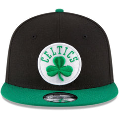 Boston Celtics 2-Tone 9FIFTY Adjustable Snapback Hat Black/Kelly Green | New Era Lifestyle