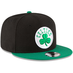 Boston Celtics 2-Tone 9FIFTY Adjustable Snapback Hat Black/Kelly Green | New Era Lifestyle