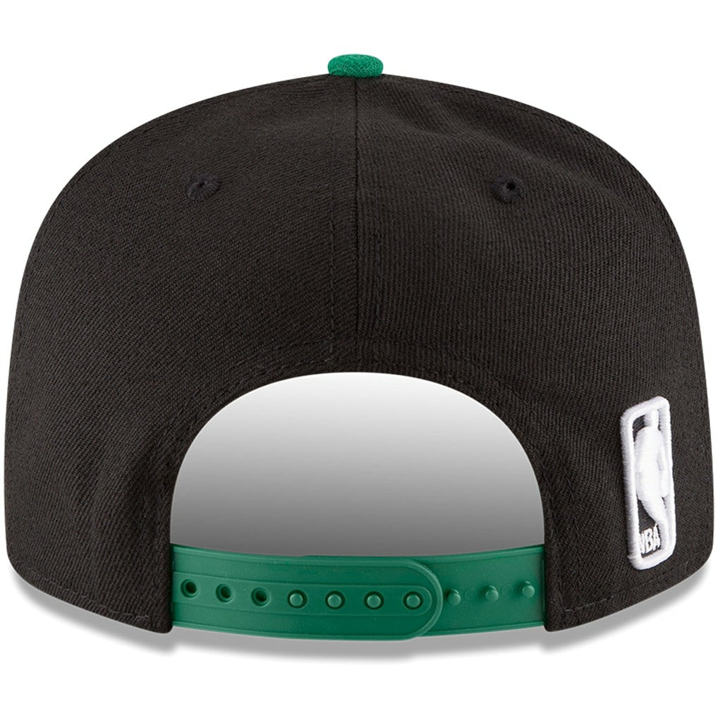 Boston Celtics 2-Tone 9FIFTY Adjustable Snapback Hat Black/Kelly Green | New Era Lifestyle
