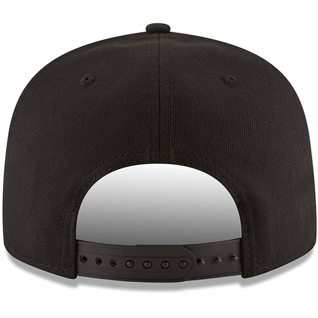 New Orleans Pelicans Black & White Logo 9FIFTY Adjustable Snapback Hat Black | New Era US