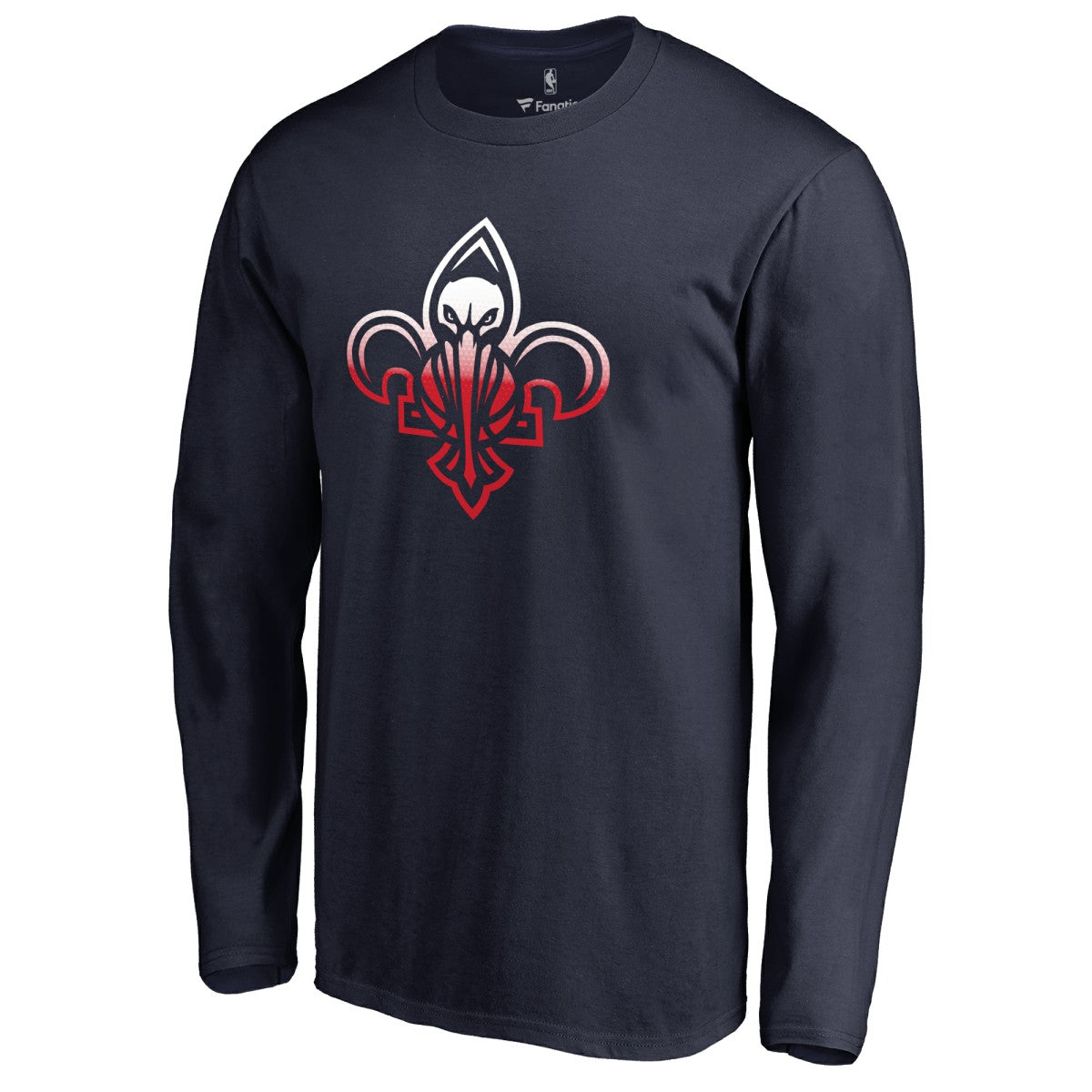 New Orleans Pelicans Gradient Logo Long Sleeve T-Shirt Navy