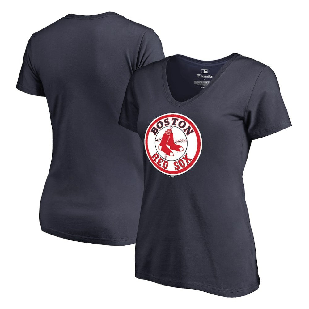 Boston Red Sox Women's Cooperstown Collection Forbes T-Shirt - Navy - MLB on Sale