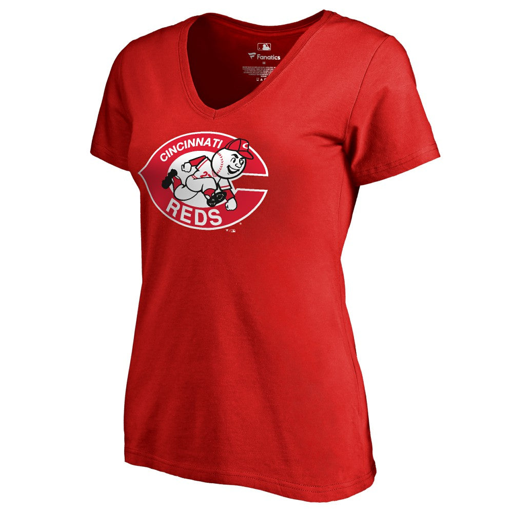 Cincinnati Reds Women's Cooperstown Collection Forbes T-Shirt - Red - MLB on Sale