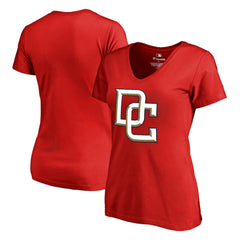 Washington Nationals Women's Cooperstown Collection Forbes T-Shirt - Red - MLB Discount
